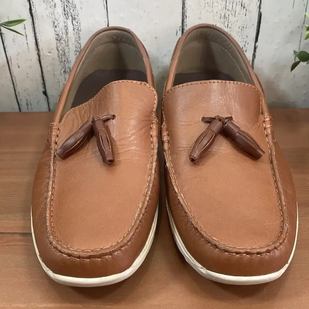 Bosi Men's Rogesi‎ Leather Loafers Moccasins Size 38